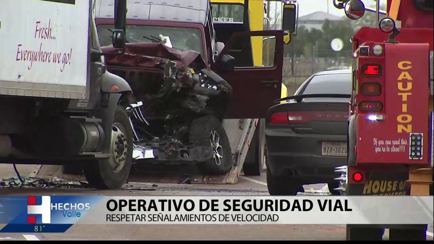 TxDOT comienza campaña operativo bajé su velocidad