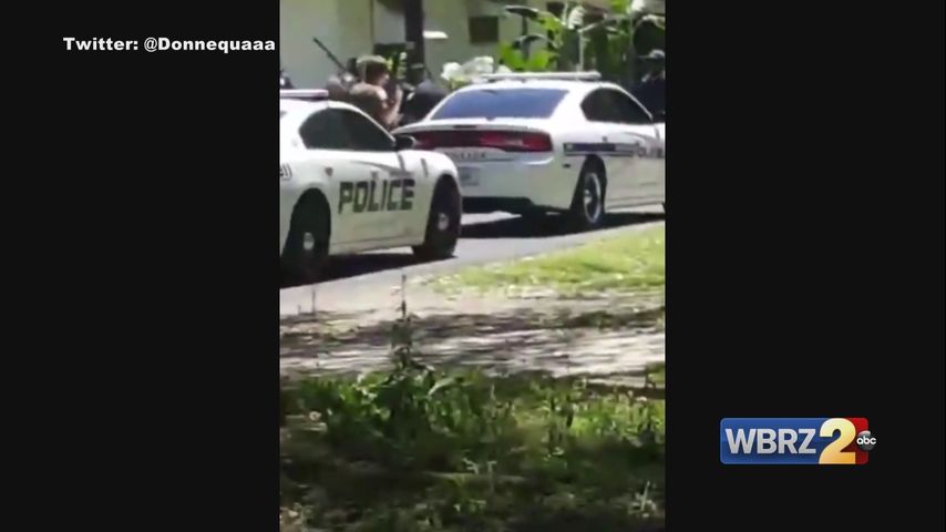 Eyewitness Video From Moments After BRPD Officers Shot Sunday