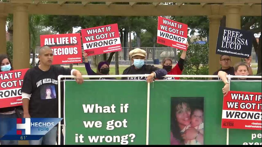 Manifestación para desestimar sentencia de Melissa Lucio por el asesinato de su hija