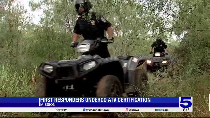 Mission first responders undergo ATV certification course