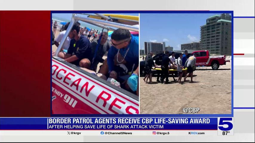 Valley Border Patrol agents honored for life-saving efforts during Fourth of July shark attacks