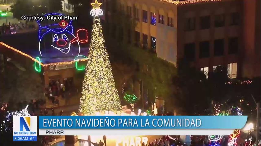 Residentes de Pharr se preparan para el encendido del árbol navideño