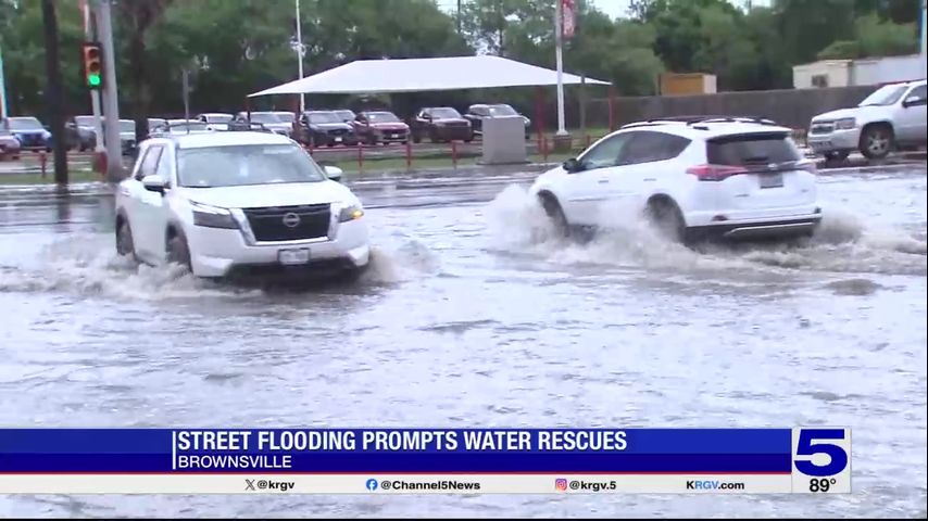 Brownsville streets experience flooding from Tropical Storm Francine