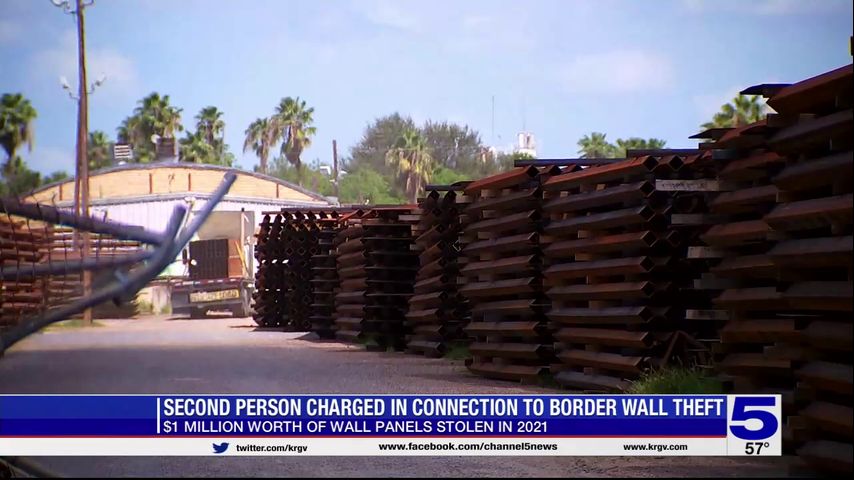 Second arrest made in connection with 2021 theft of border wall panels