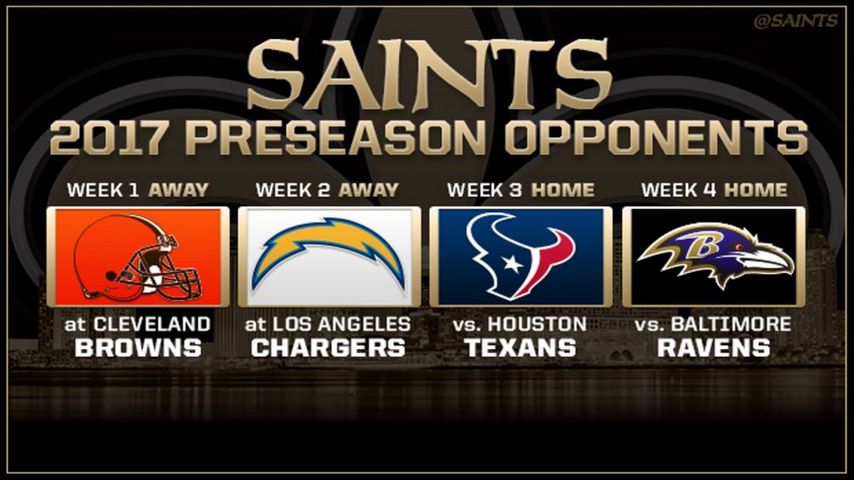 WATCH ON WAFB: Chargers at Saints in Preseason Game 3