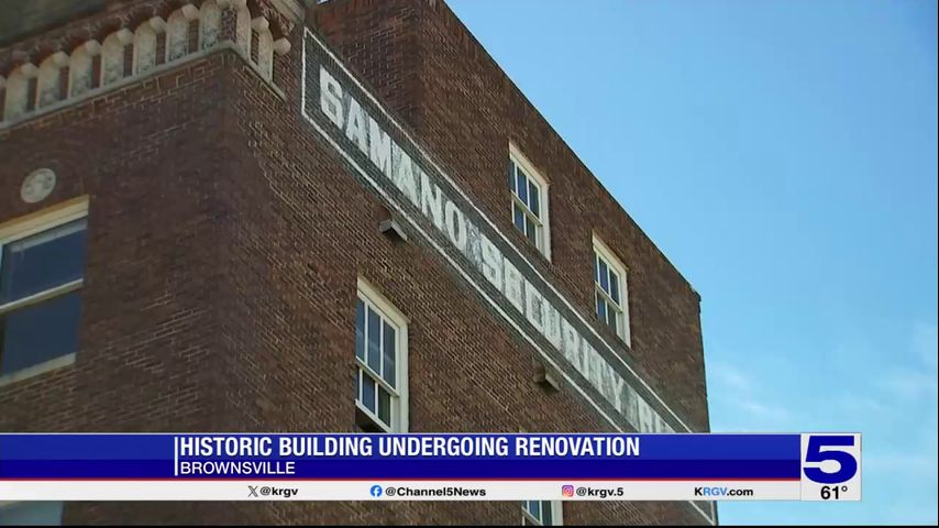 Historic Brownsville building undergoing renovation