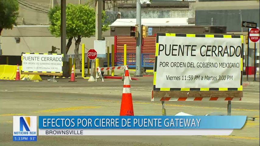 Residentes y comerciantes afectados por el cierre temporal del Puente Gateway en Brownsville