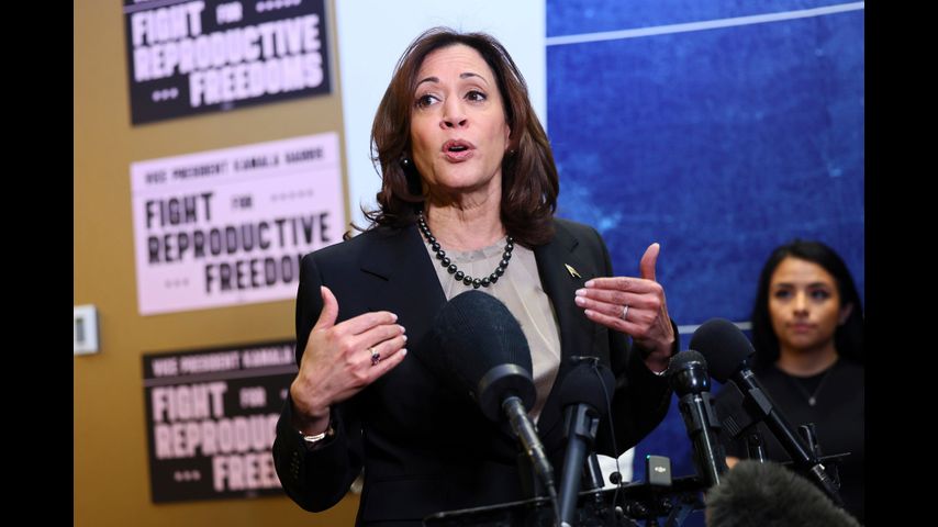 'Everything is at stake' for reproductive rights in 2024, Harris says as Biden-Trump debate nears