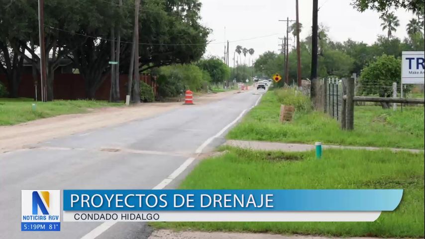 Condado Hidalgo aprueba proyectos de mejora de drenajes