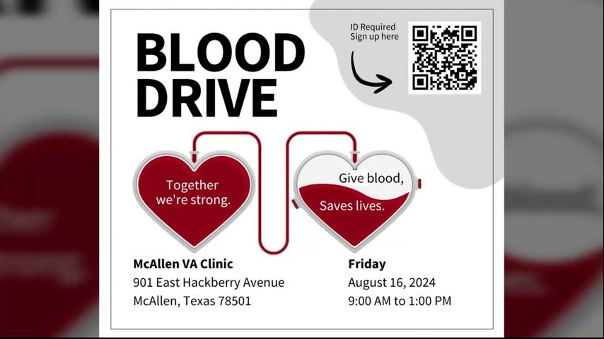 McAllen Veterans Affair to host blood drive