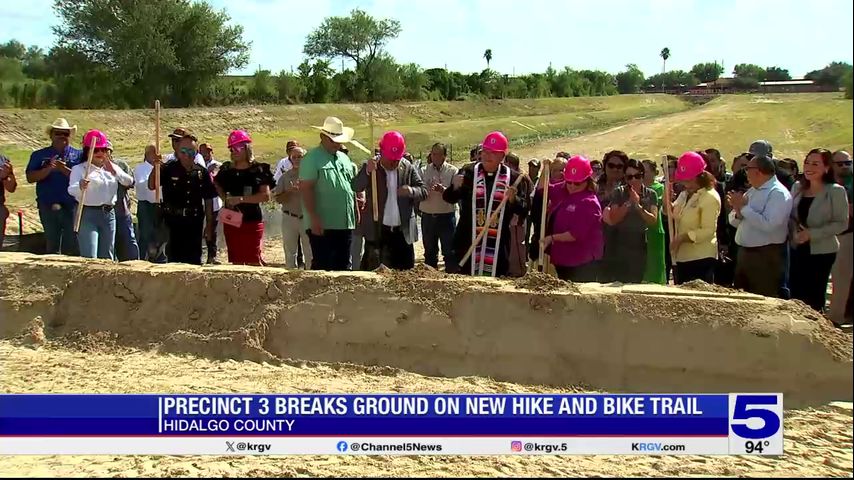 Hidalgo County Precinct 3 breaks ground on new hike and bike trail