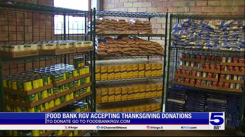 Food Bank RGV accepting donations for Thanksgiving