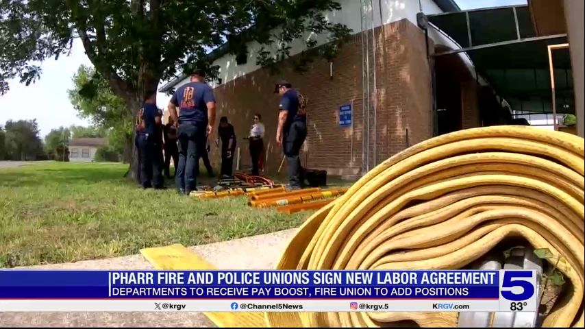 Pay increases coming to Pharr police and firefighters following new union agreement