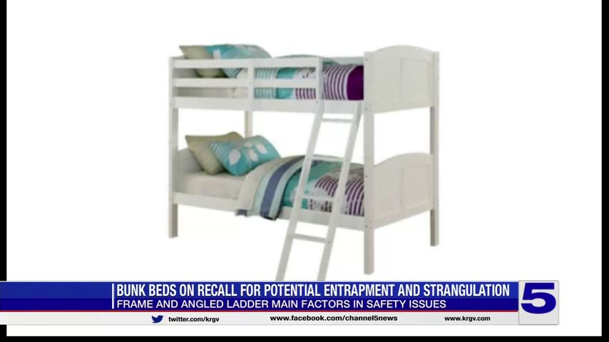 Angel Line Bunk Beds recalled due to strangulation hazards