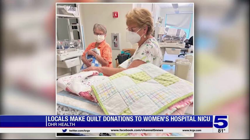 DHR Health Women’s Hospital receives handmade quilts for babies in NICU