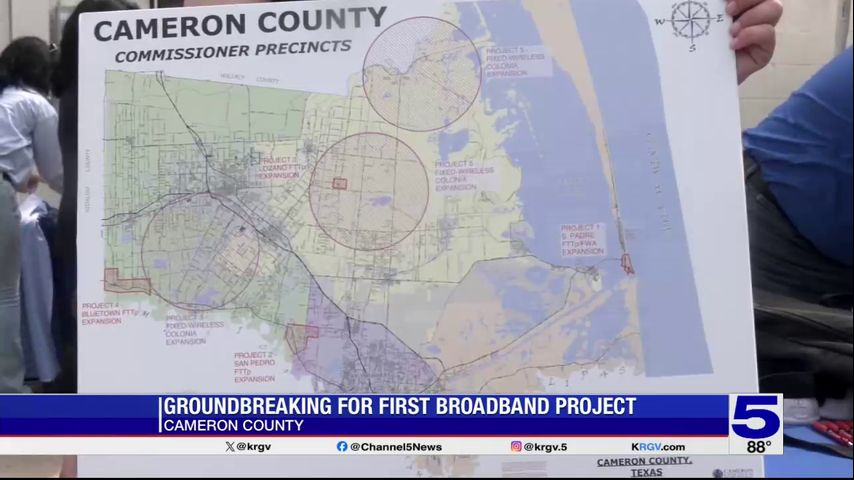 Groundbreaking held in Cameron County for broadband accessibility project