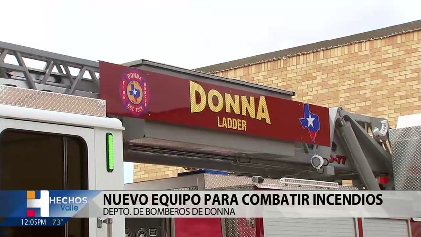 El departamento de bomberos de Donna cuenta con nuevo camión contra incendios