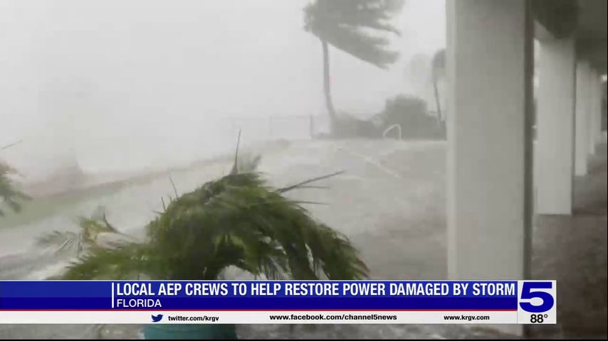 Valley AEP crews heading to Florida to help restore power after Hurricane Ian makes landfall