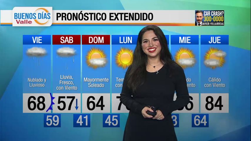 Viernes 16 de febrero, 2024: Nublado y lluvioso