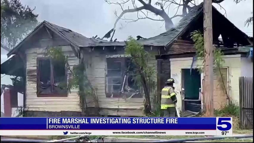 Fire marshal investigating structure fire in Brownsville