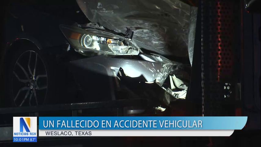 Muere conductor tras accidente fatal en Weslaco