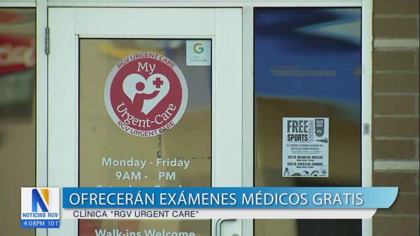 RGV Urgent Care ofrecerán exámenes físicos gratuitos durante el mes de agosto