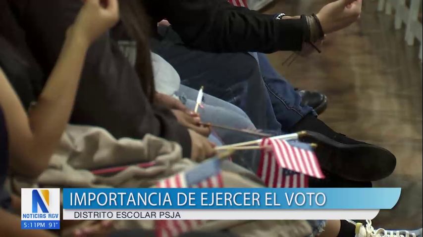 Distrito escolar PSJA refleja la importancia de ejercer el voto