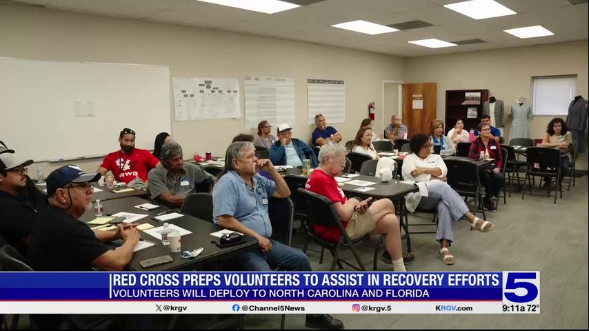 American Red Cross of the RGV prepping volunteers to assist in Hurricane Milton recovery efforts