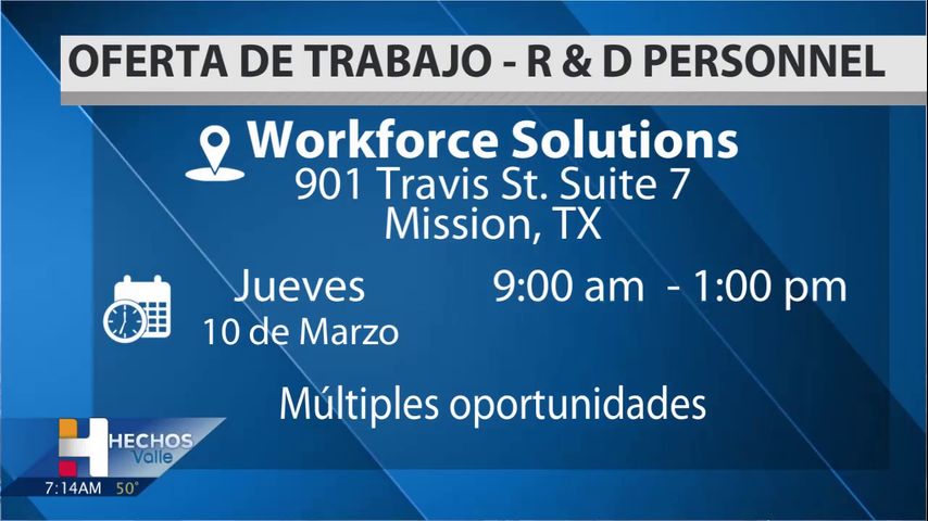 Múltiples oportunidades de  trabajo disponibles en las agencias de empleos del valle
