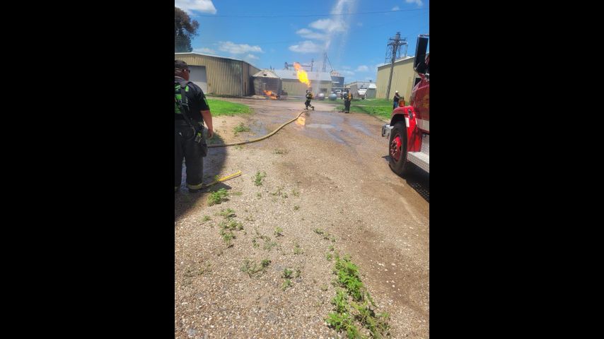 Firefighters contain fire at Willacy County Co-Op, possible explosion reported