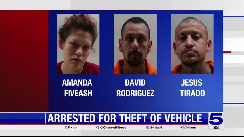 CCSO: Three people arrested, accused of safekeeping stolen vehicles awaiting export into Mexico