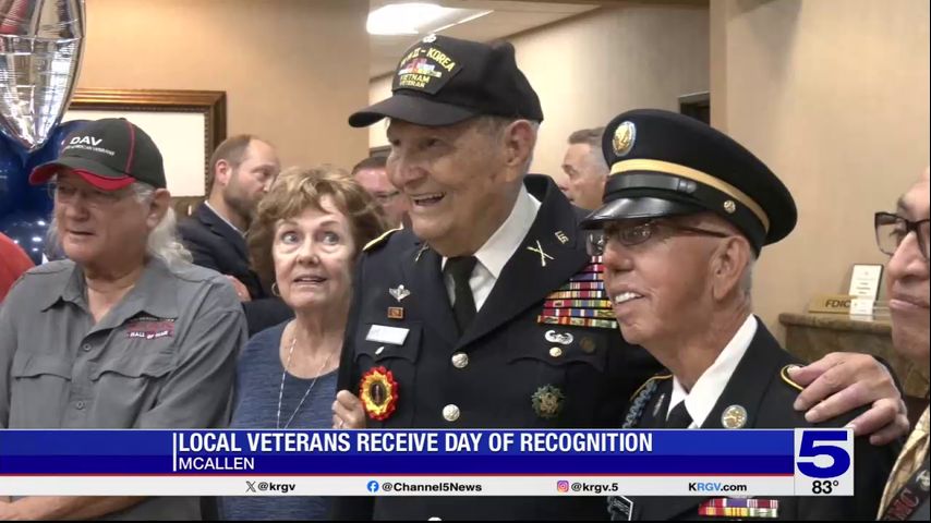 Valley veterans share war stories after being honored in McAllen