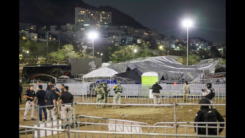 Autoridades investigan qué causó caída de escenario en mitin político en el norte de México