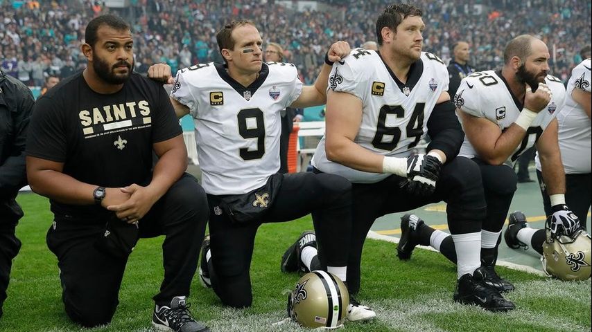 Saints kneel before, not during, anthem as NFL Week 4 begins