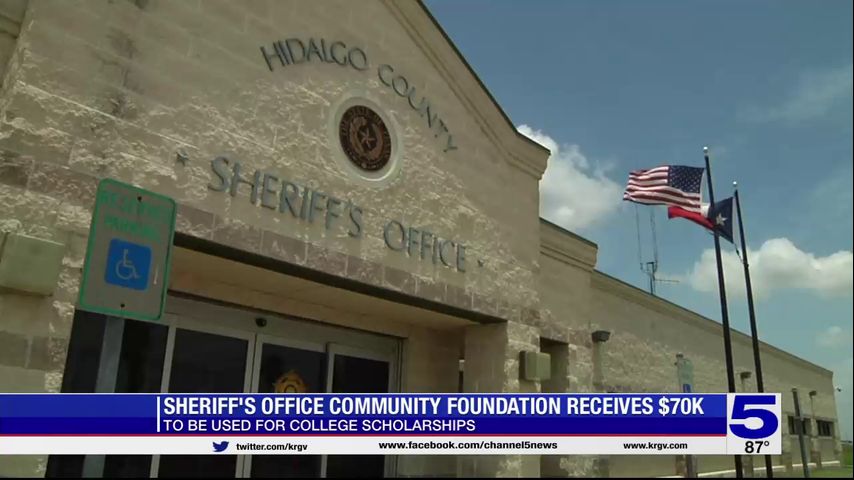 Hidalgo County Sheriff's Office Community Foundation receives $70K for scholarships