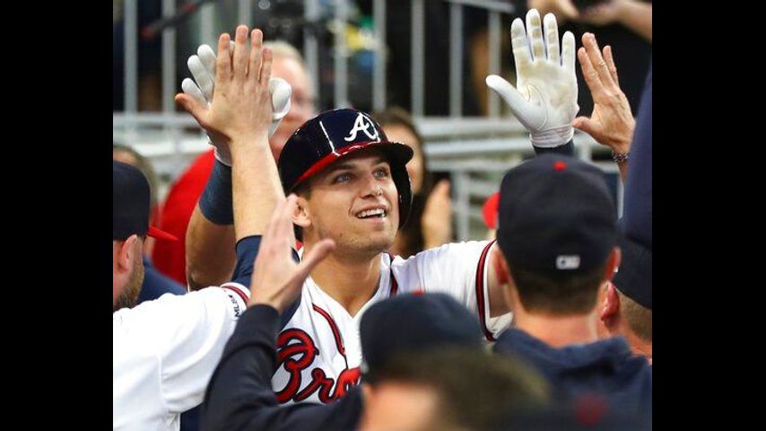 LEADING OFF: Braves' Riley homers in debut, Bell streaking