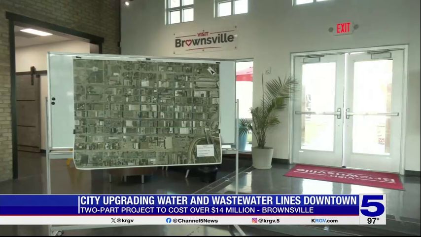 Water and sewer lines being upgraded in downtown Brownsville