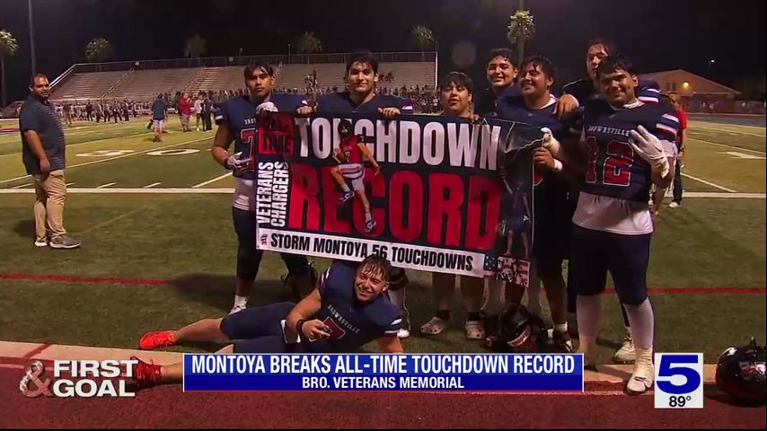 Brownsville Veterans' Storm Montoya reflects on breaking all-time touchdown record