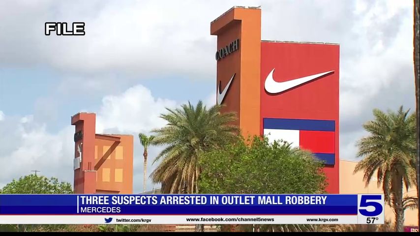 3 arrested following robbery at Mercedes outlet mall