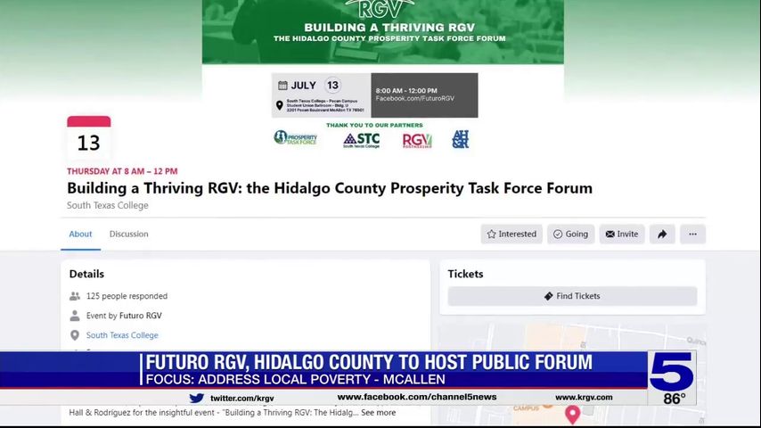 Futuro RGV, Hidalgo County to host public forum to address local poverty