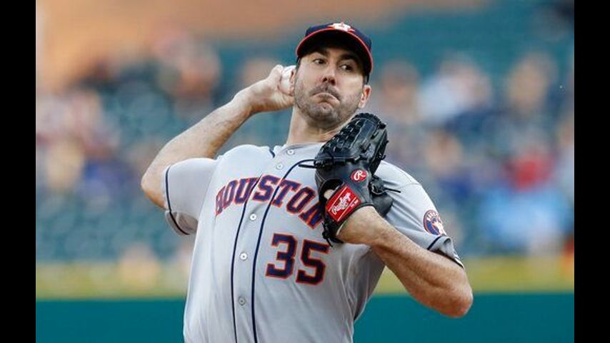 Verlander sharp against old team, Astros top Tigers 5-1