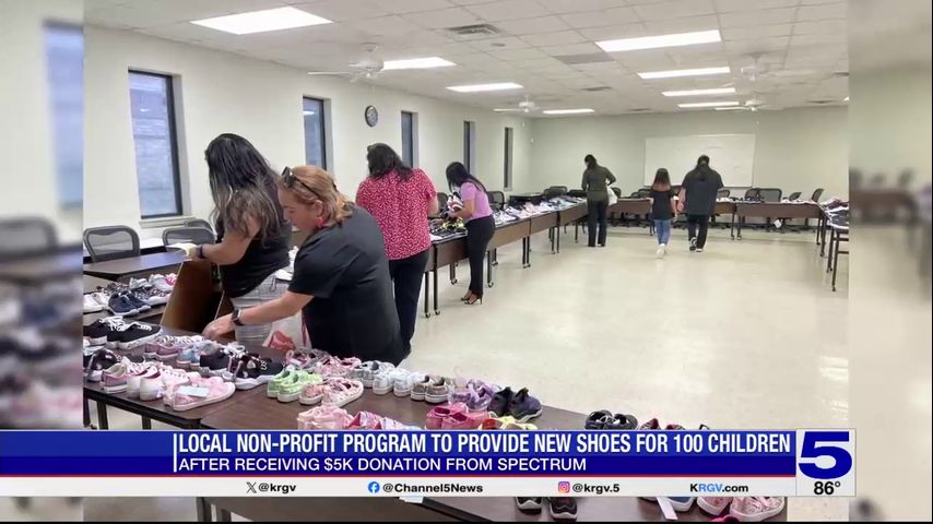 Spectrum donation helping Harlingen foster children receive new shoes