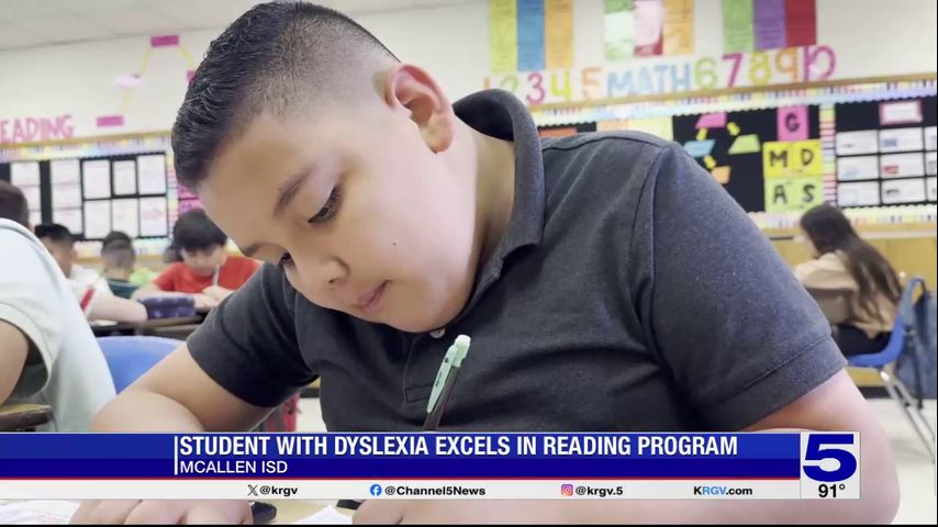 McAllen ISD student with dyslexia excels in reading program