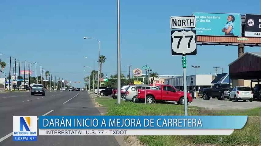 TXDOT darán inicio a mejora de Interestatal U.S. 77