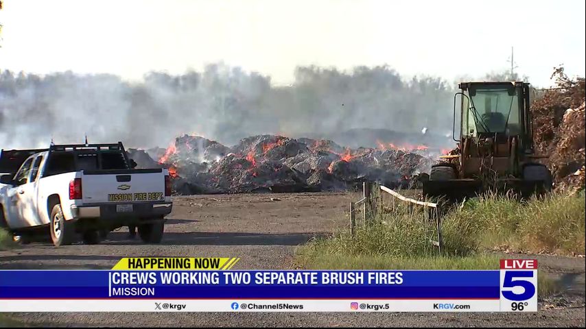 Crews responding to two brush fires in Mission