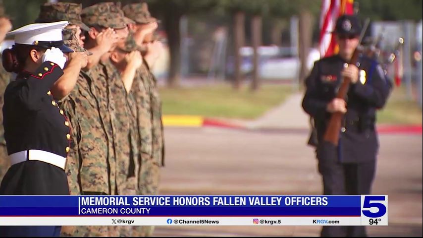 Cameron County memorial service honors fallen Valley officers