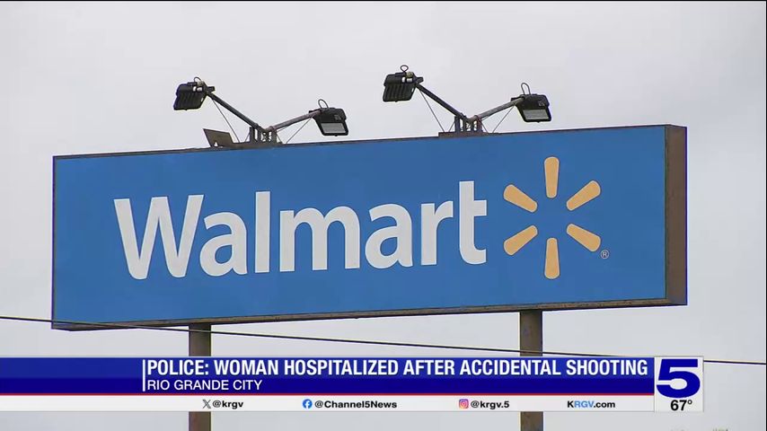 Rio Grande City police: Woman hospitalized following accidental shooting in Walmart parking lot