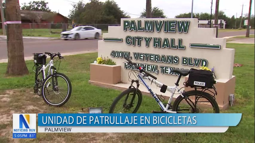 Policía de Palmview busca mejorar la movilidad de unidades de patrullaje con bicicletas