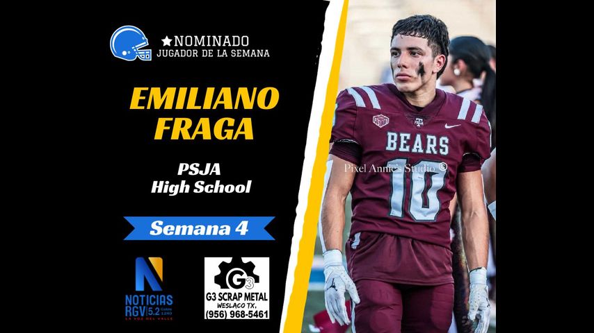 Jugador de la semana: Emiliano Fraga de PSJA ISD es el ganador de la semana 4 de futbol americano escolar