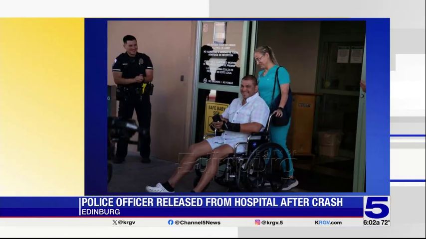 Edinburg officer struck by suspected drunk driver out of hospital; driver to be arraigned